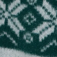 Plus Fairisle Stripe Mock Neck Sweater