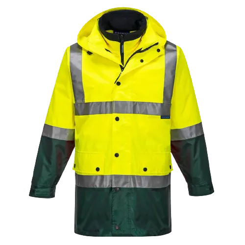 Portwest Eyre Day/Night 4-in-1 Jacket 2 Tone Reflective Work Safety MJ881