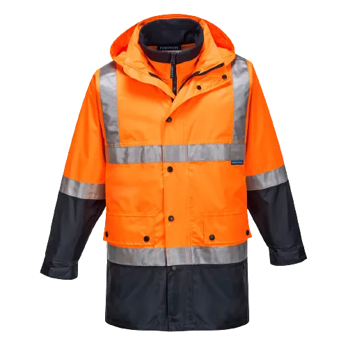 Portwest Eyre Day/Night 4-in-1 Jacket 2 Tone Reflective Work Safety MJ881