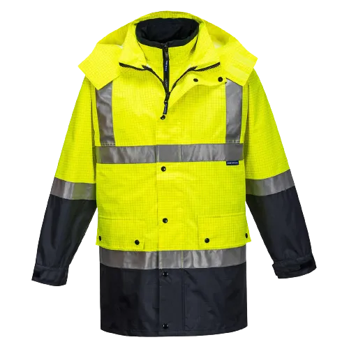 Portwest Mackay Anti-Static 4-in-1 Jacket Reflective Work Safety Comfy MJ887