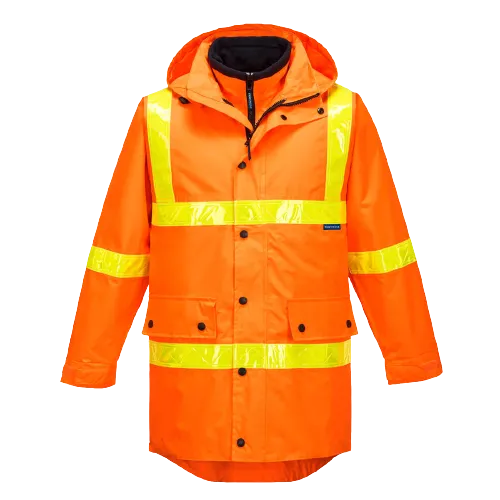 Portwest Squizzy Day/Night 4-in-1 Jacket with Micro Prism Tape Safety Work MJ885