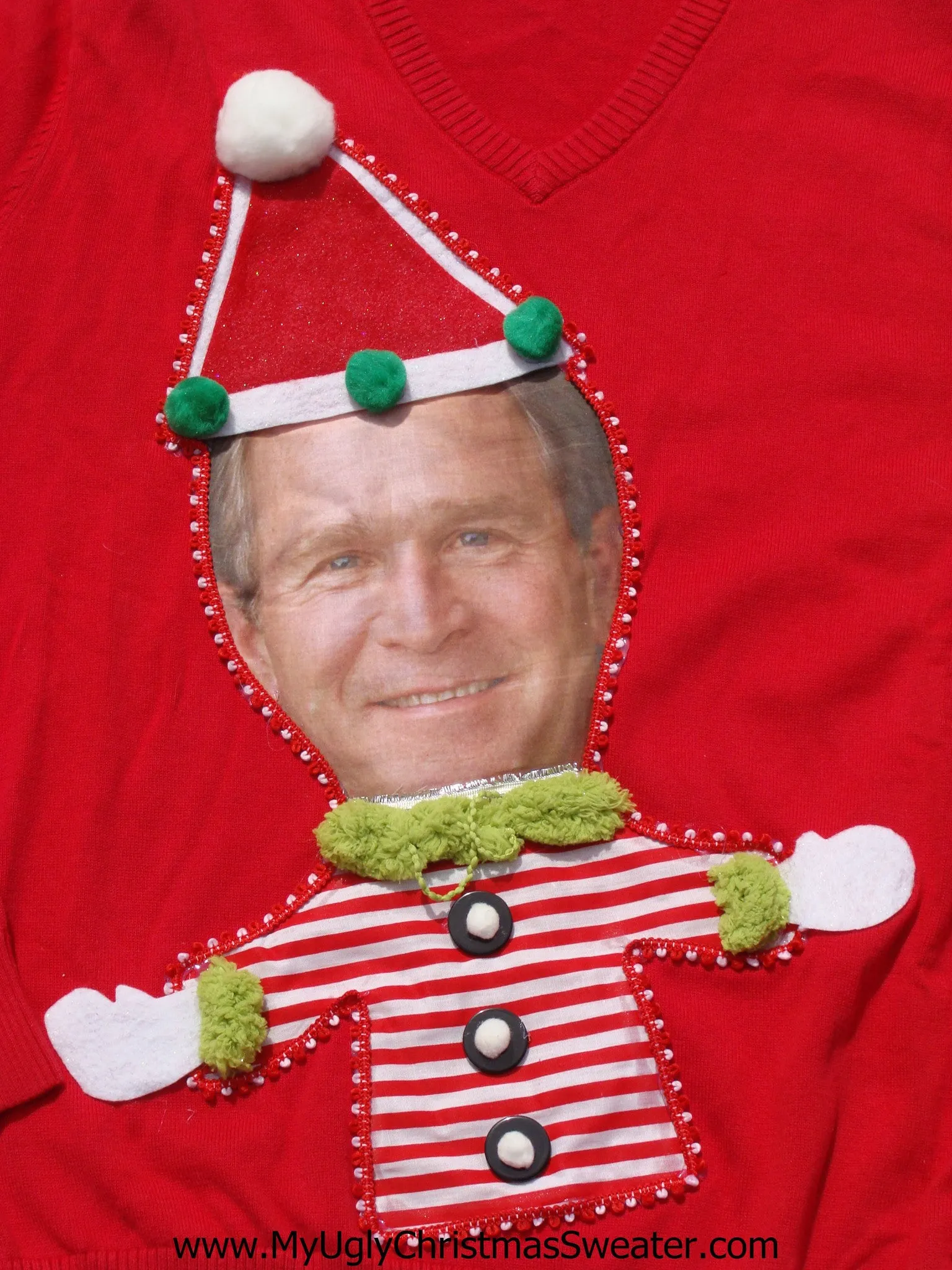 President George Bush Christmas Sweater