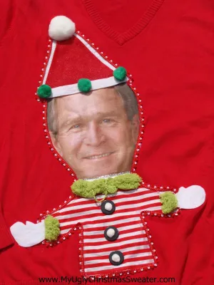 President George Bush Christmas Sweater
