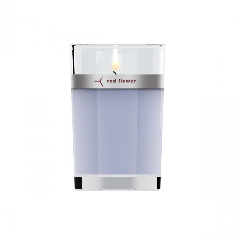Red Flower - Icelandic Moonflower Petal Topped Candle 6 oz