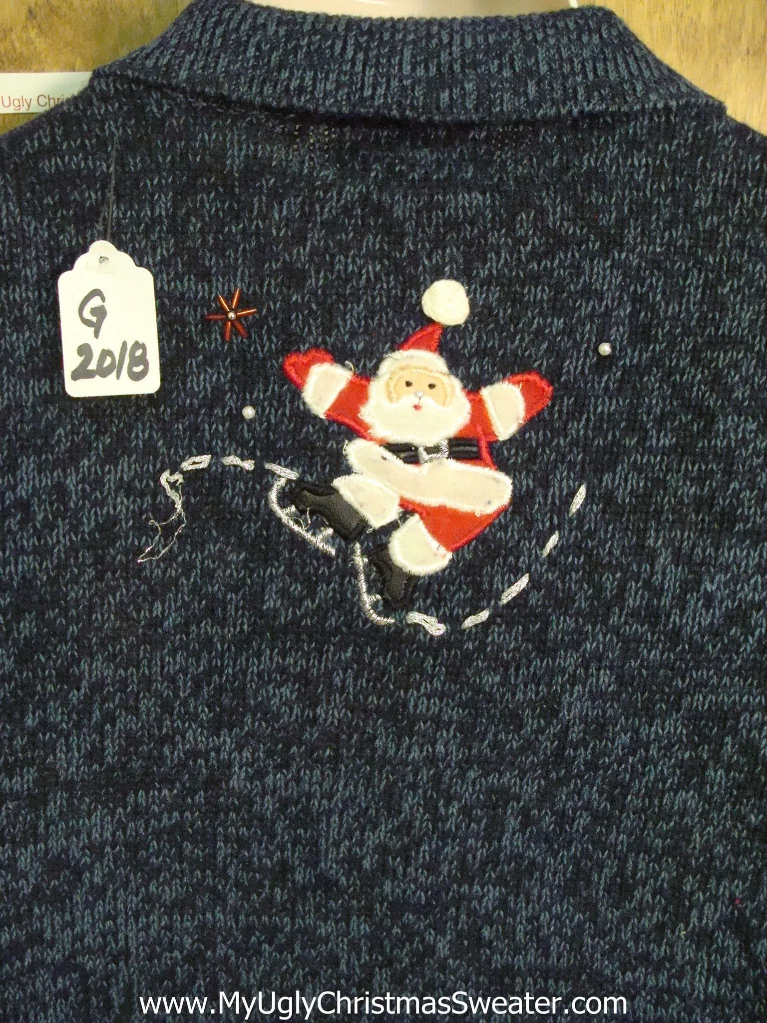 Santacon 2sided Light Up Ugly Xmas Sweater