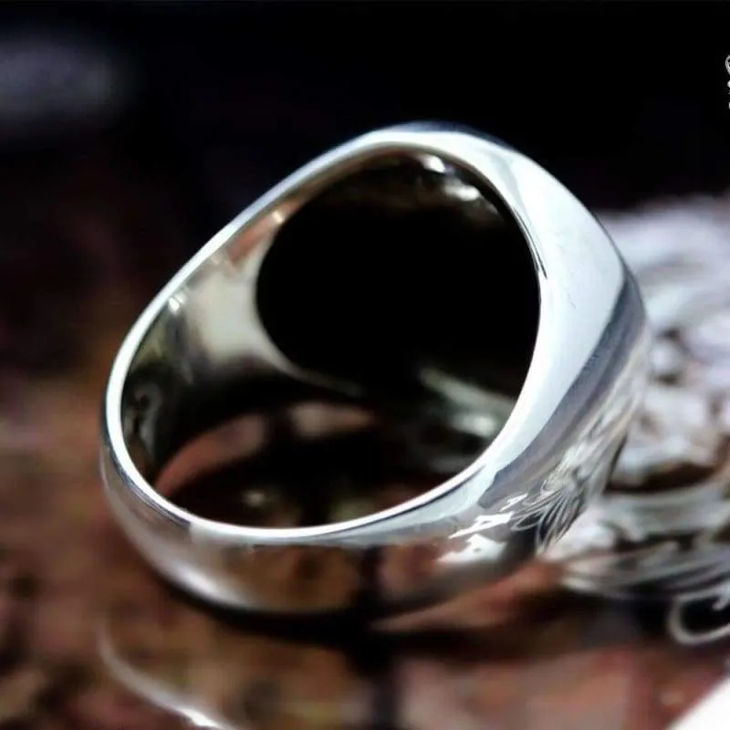 Secret Seal of Solomon Ring King Solomons Seal Silver Stainless Steel Rings Magic Amulet Jewelry