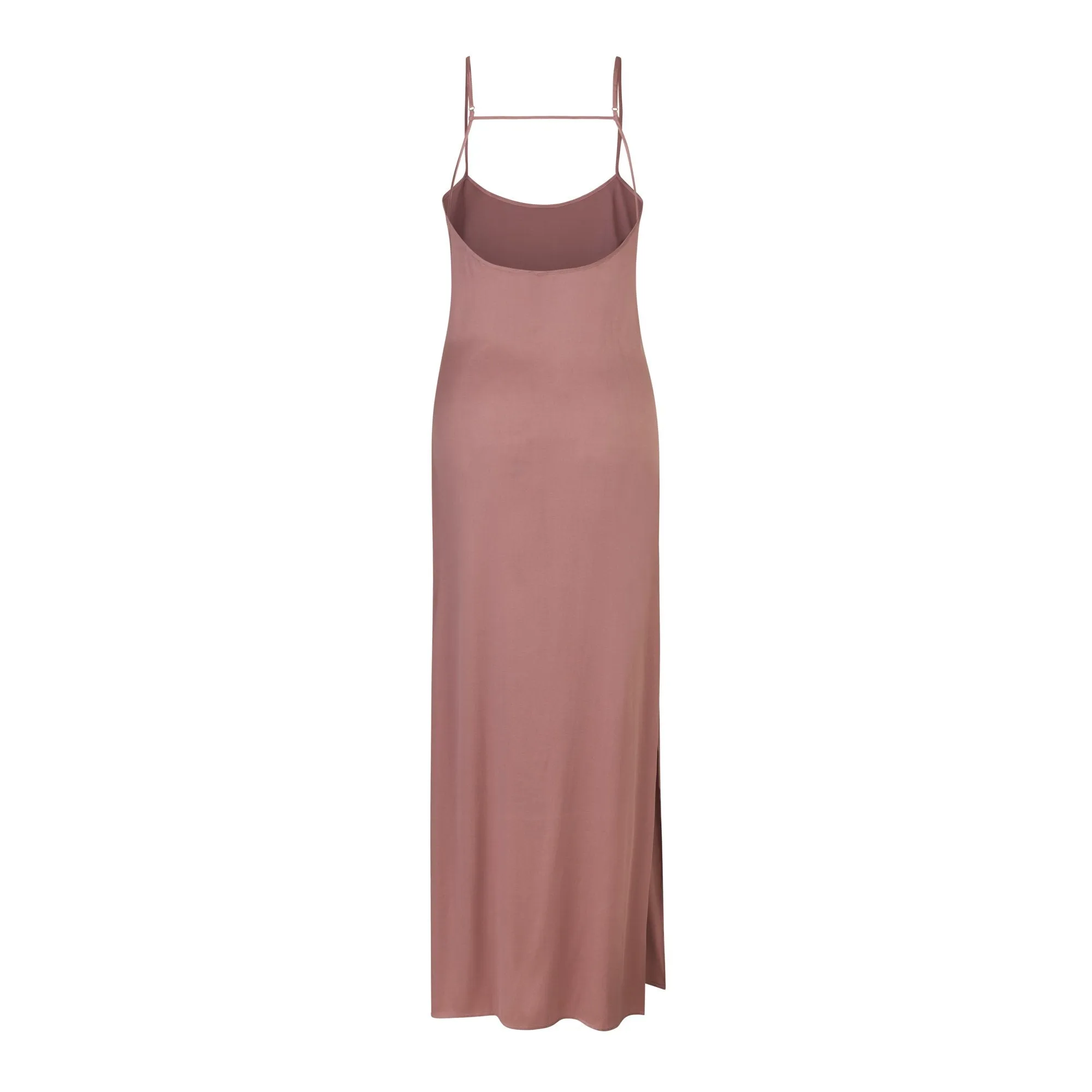 SILK LONG SLEEP SLIP | ROSE