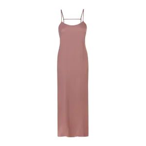 SILK LONG SLEEP SLIP | ROSE