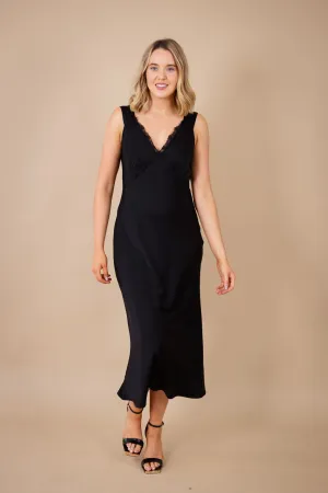 Sinéad Slip Dress (Black)