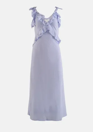 Sleeveless Ruffle Detailed Maxi Dress