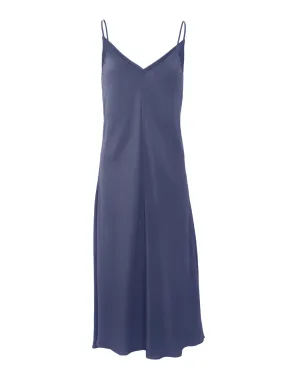 Slip Dress (Navy Suede)