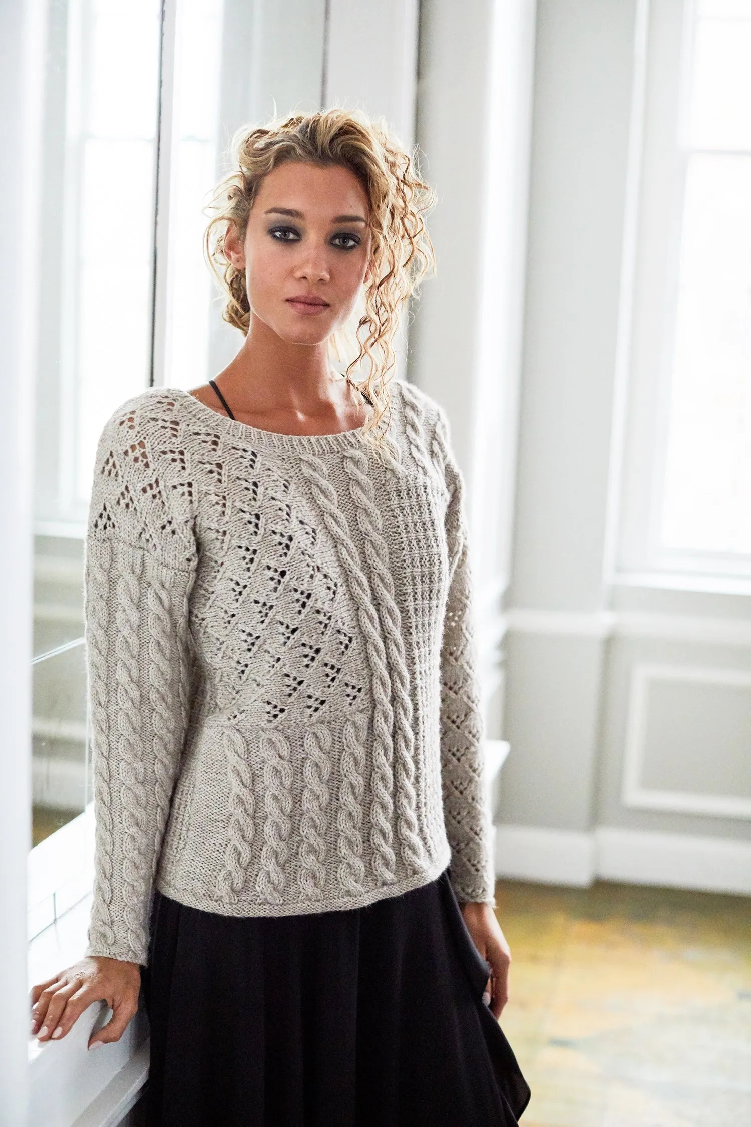 Slouchy Sampler Sweater (Knit)