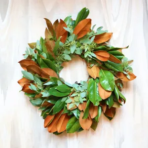 Stacy K Floral \ Magnolia Mixed Wreath