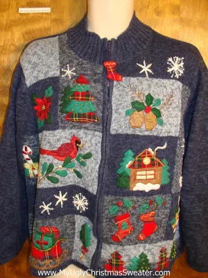 Tacky Birds and Ivy Ugly Christmas Jumper