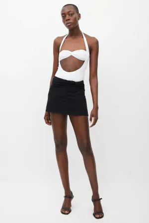White Baes Halter Bodysuit