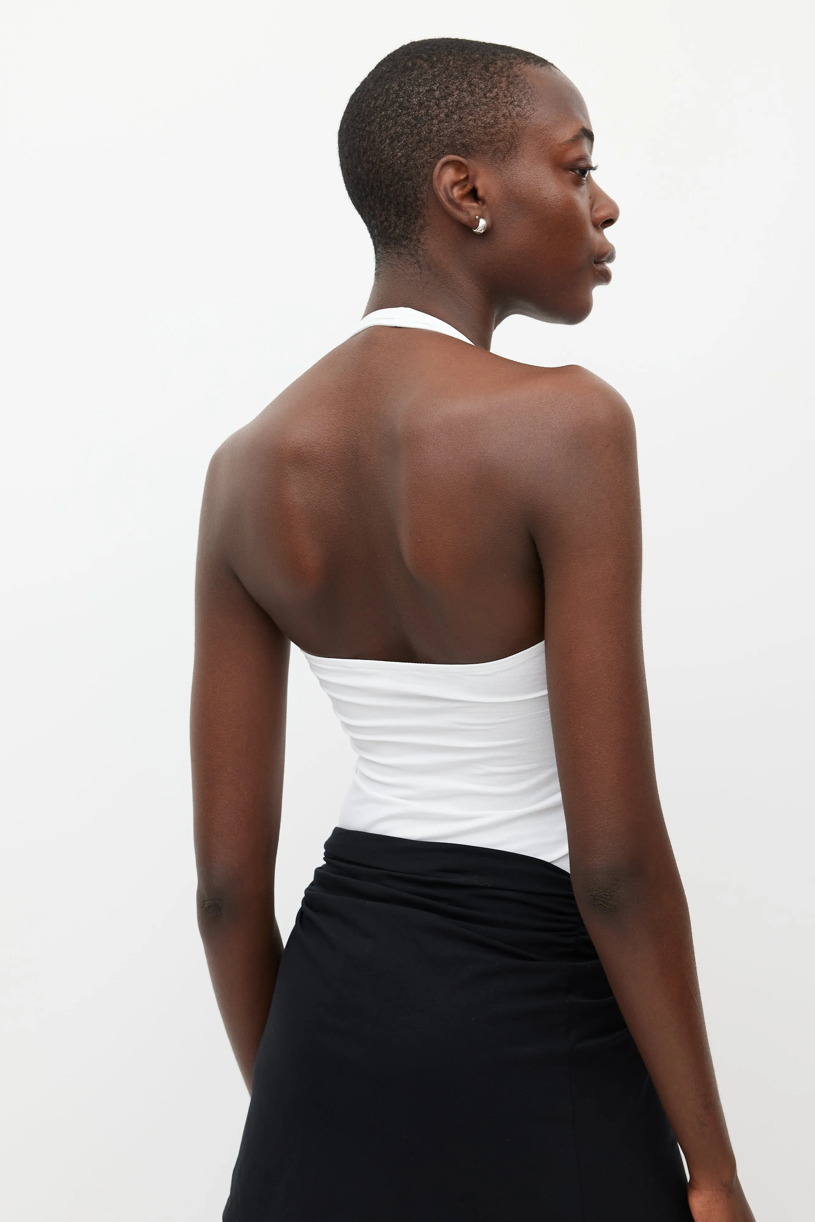 White Baes Halter Bodysuit