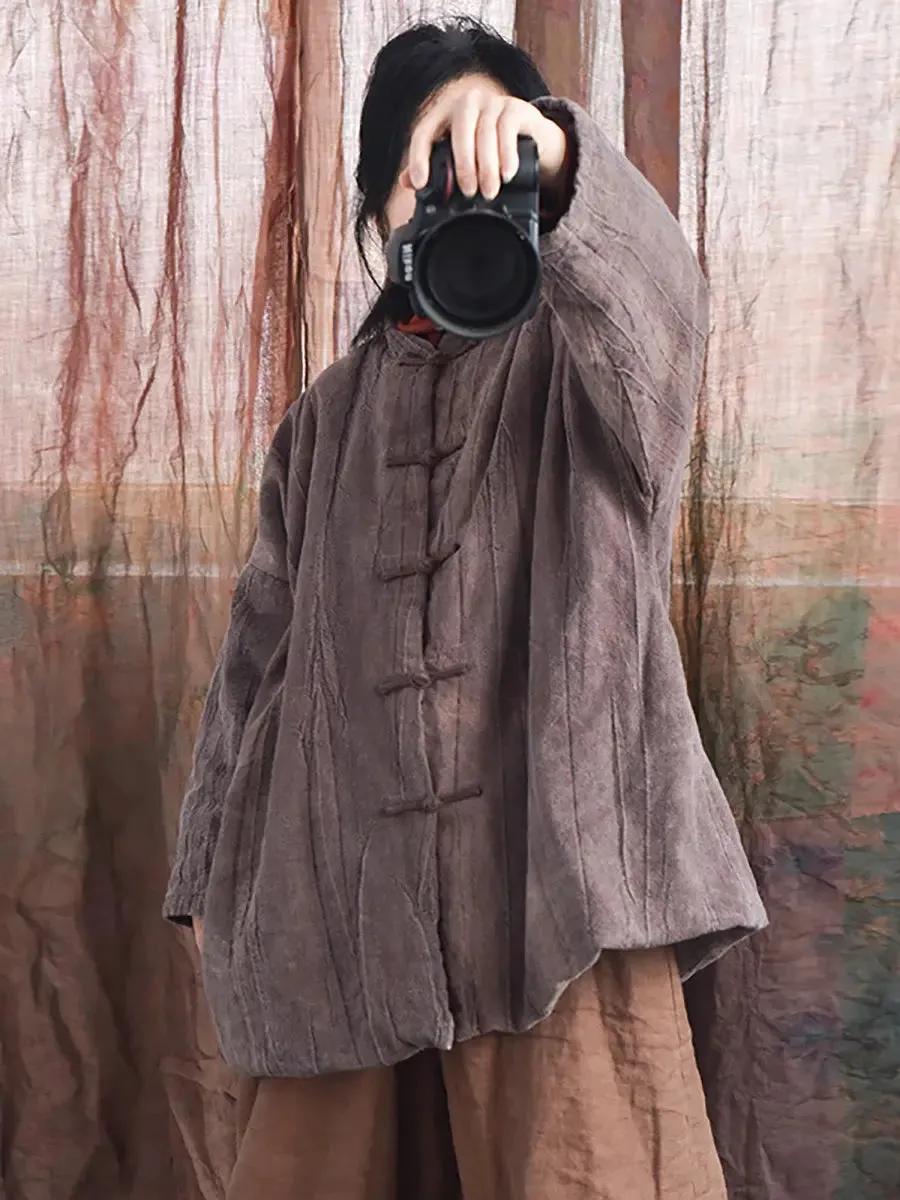Women Warm Linen Coat