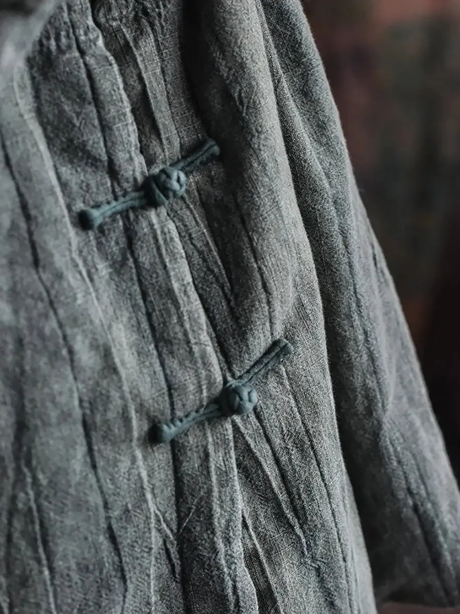 Women Warm Linen Coat