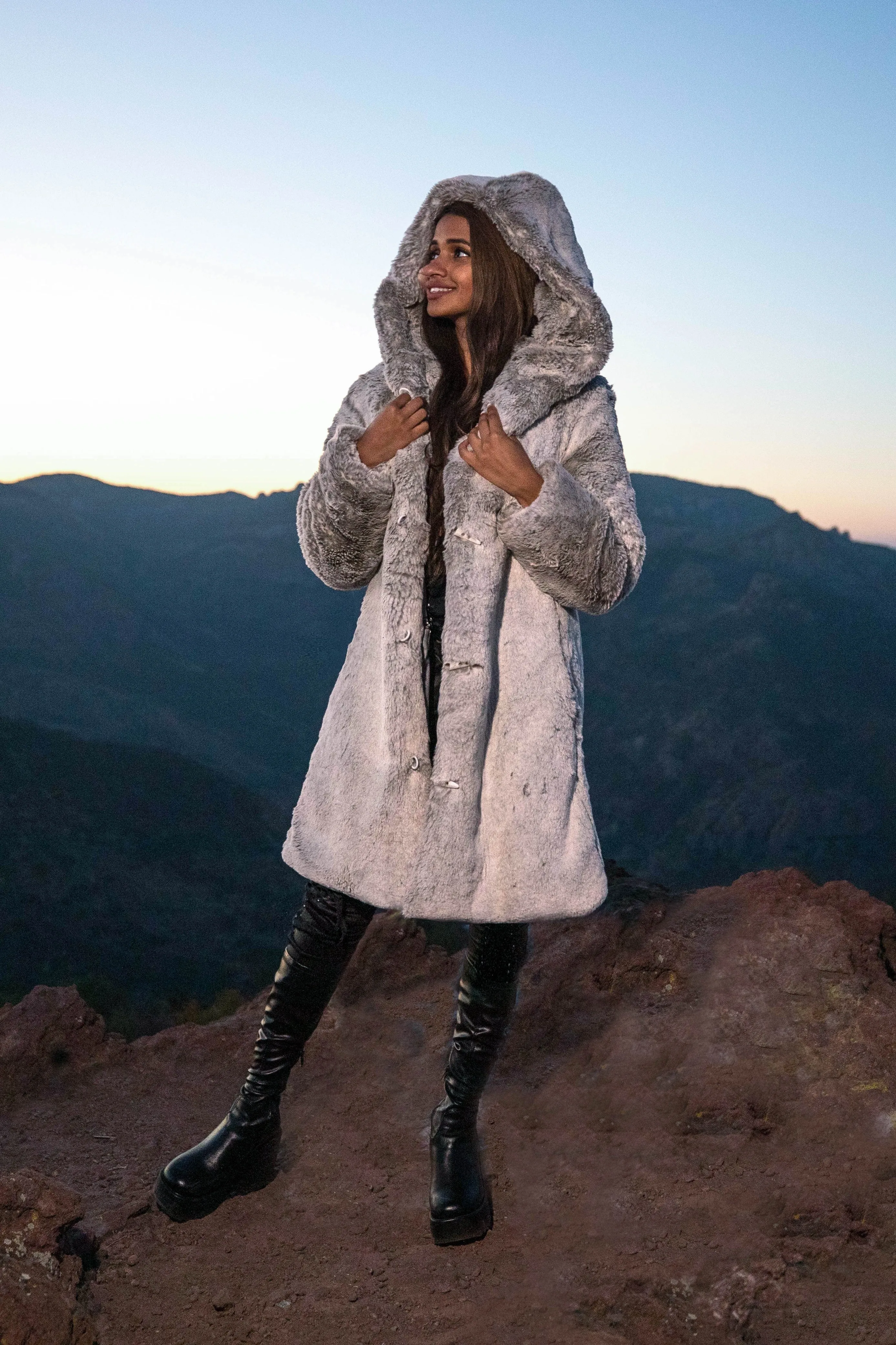 Women's Short Playa Coat in "Seraphin" IN STOCK