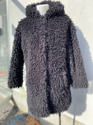 Zara faux fur coat NWT XS